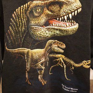 Tyrannosaurus rex aka T-rex Vintage Royal Tyrell Drumheller Alberta sweater!